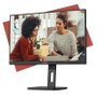 AOC Monitor 24E3QAF 23.8" Full HD IPS 100Hz Ergonómico Ajustable en Altura con Altavoces, Flicker-Free y Low Blue Light - Negro